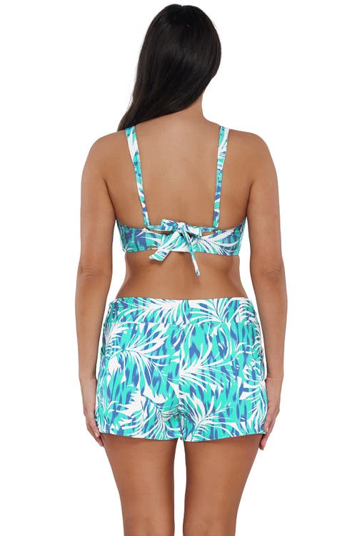 Sunsets Laguna Swim Short Bottoms In Sea Breeze Sandbar Rib
