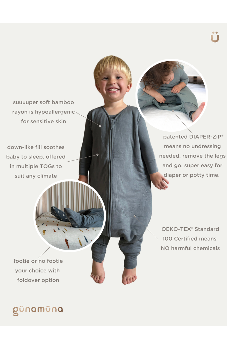 gunamuna Footie Sleep Sack Duvet 2.5 TOG - Baby, Alternate, color, Woof