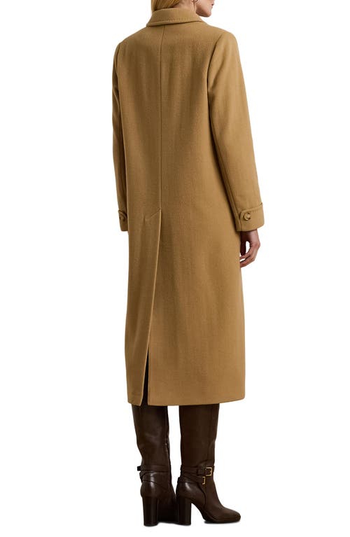 Ralph Lauren Lauren  Wool Blend Coat In Brown