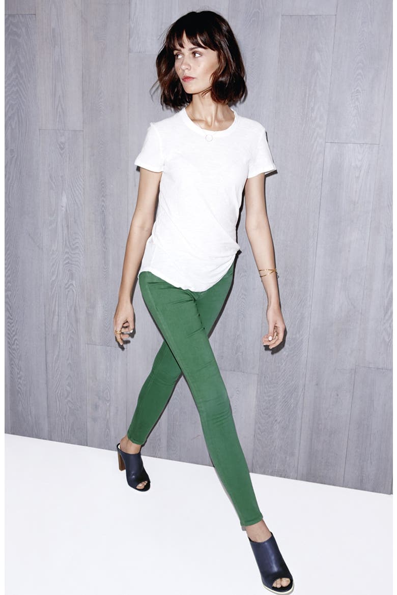 'Nico' Skinny Stretch Jeans, Alternate, color, WHITE