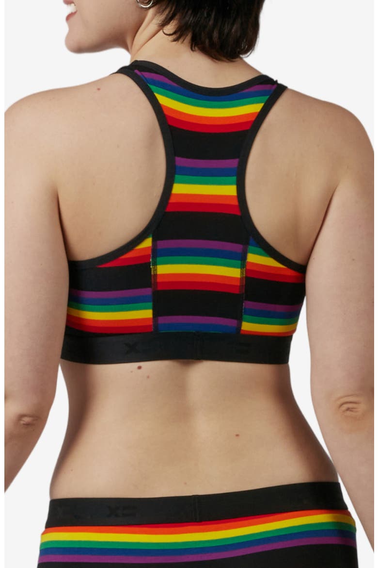 Racerback Soft Bra, Alternate, color, STRIPE UNBOUND