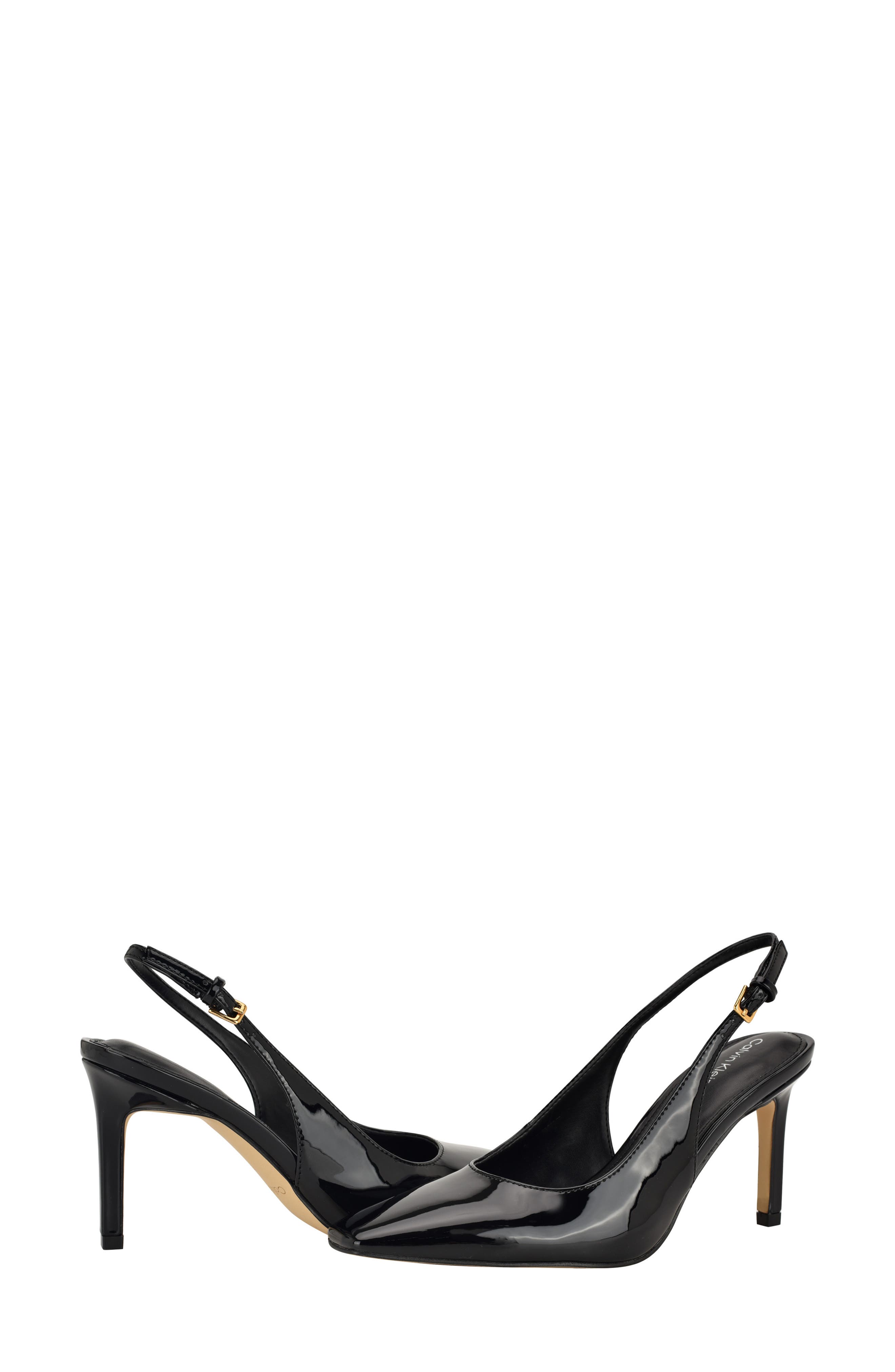 Calvin Klein Harbella Slingback Pump, Alternate, color, Black