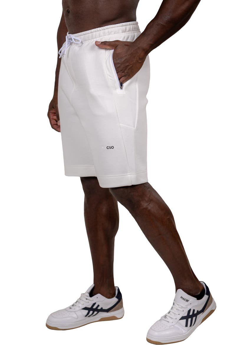 Marthyr Cotton Blend Jersey Shorts, Alternate, color, WHITE