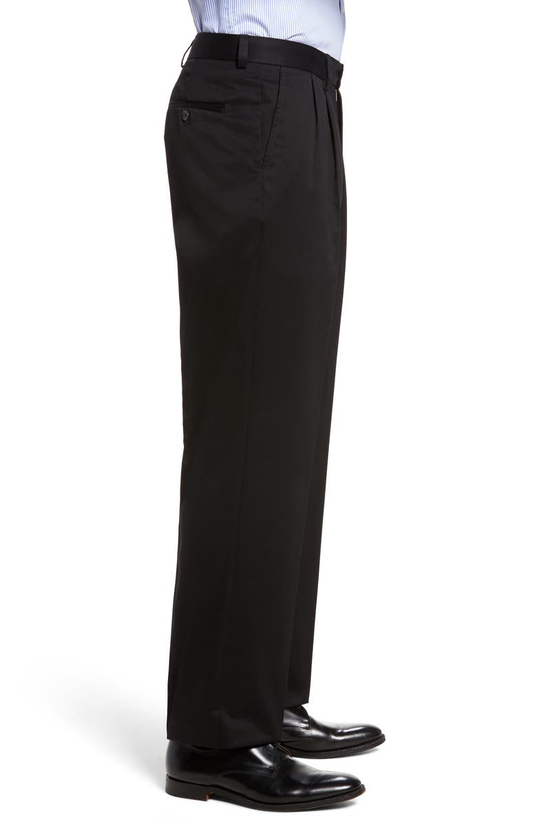 NORDSTROM MEN'S SHOP 'Classic' Smartcare<sup>™</sup> Relaxed Fit Double Pleated Cotton Pants, Alternate, color,
