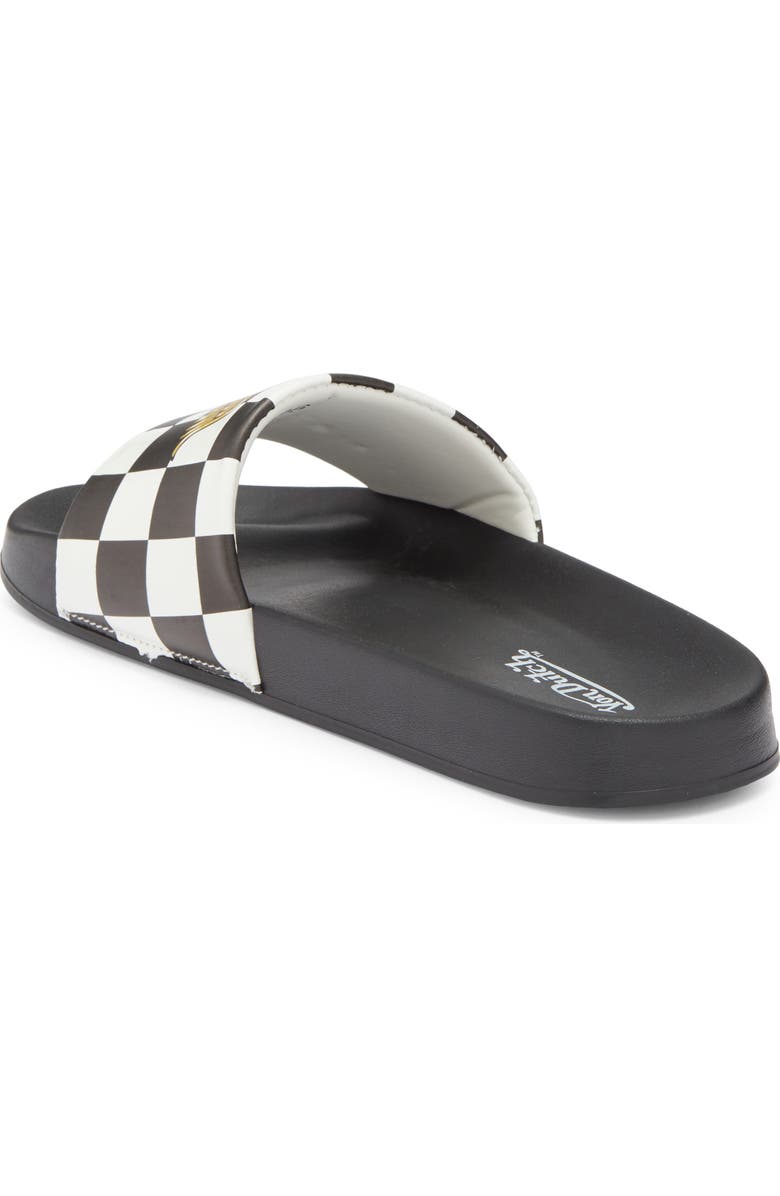 Von Dutch Domino Slide Sandal, Alternate, color, Black/ White