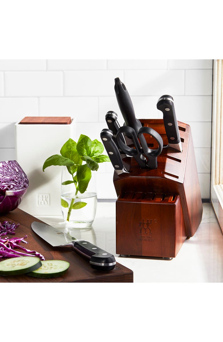 ZWILLING Pro 7-Piece Knife Block Set, Alternate, color, Silver