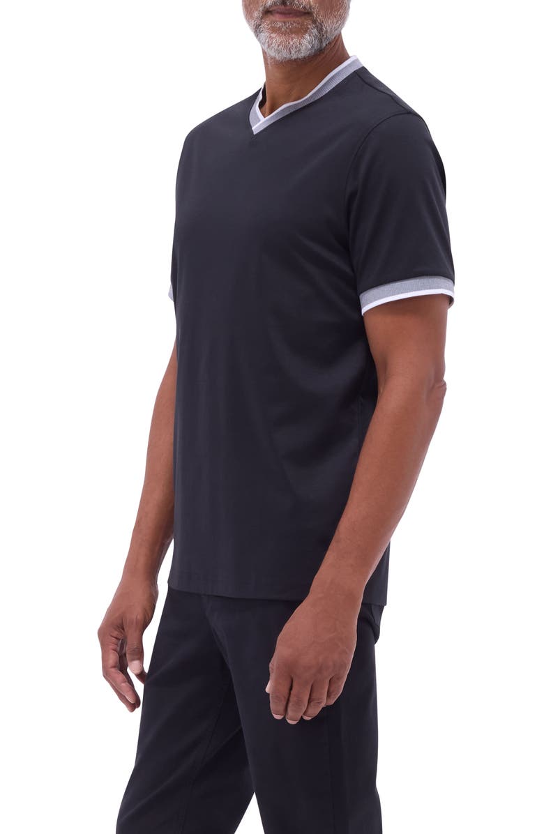 Bugatchi Pima Cotton V-Neck T-Shirt, Alternate, color, 