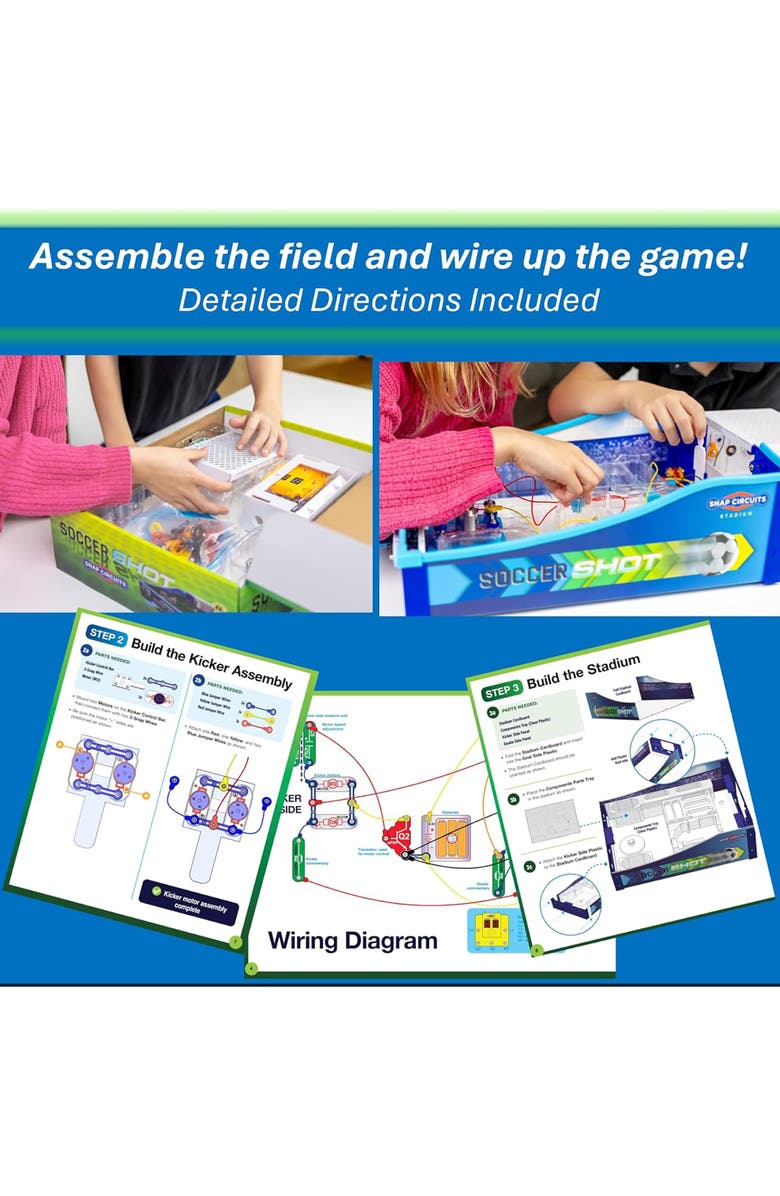 Snap Circuits Soccer Shot Wire Tabletop Game, Alternate, color, Multicolored