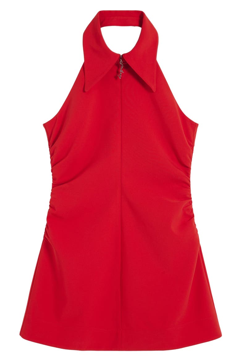 Halter Minidress, Alternate, color, RED