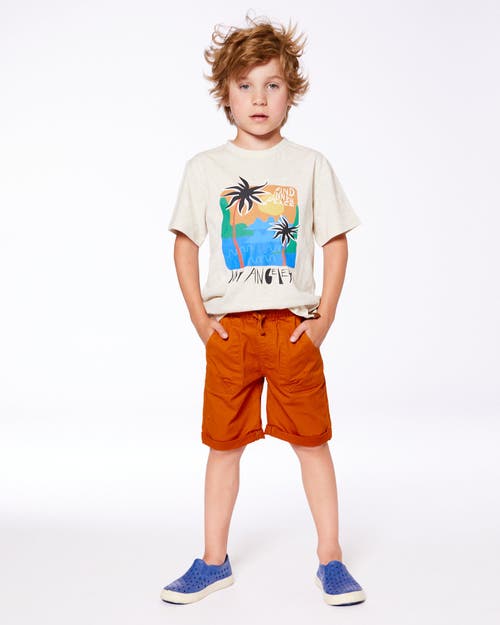 Deux Par Deux Little Boy's Organic Cotton Graphic Tee Light Gray Shimmer In Light Gray Shimmer
