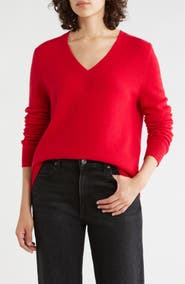 Nordstrom Cashmere V-Neck Sweater