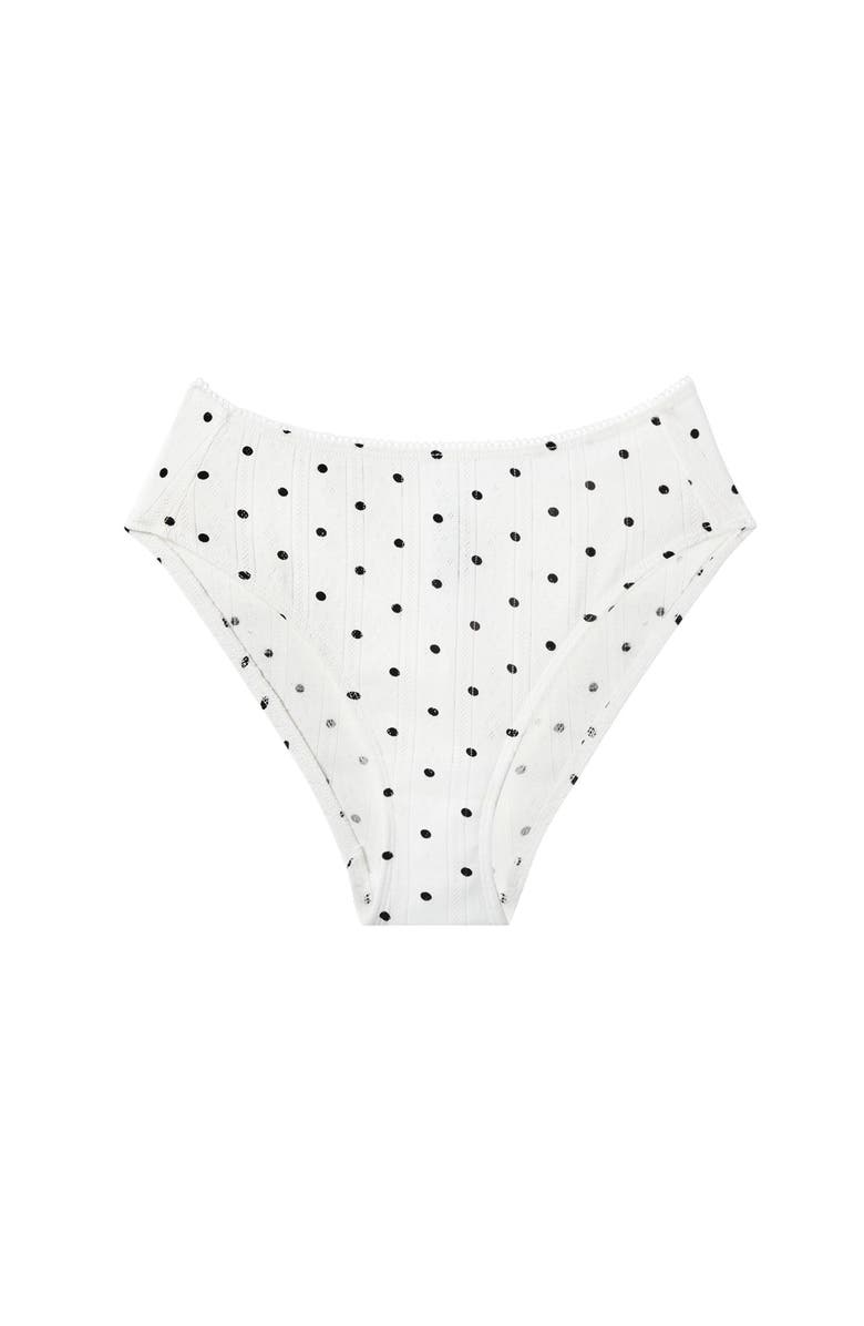 CUUP The Brief- Pointelle, Alternate, color, Salt Polka Dot