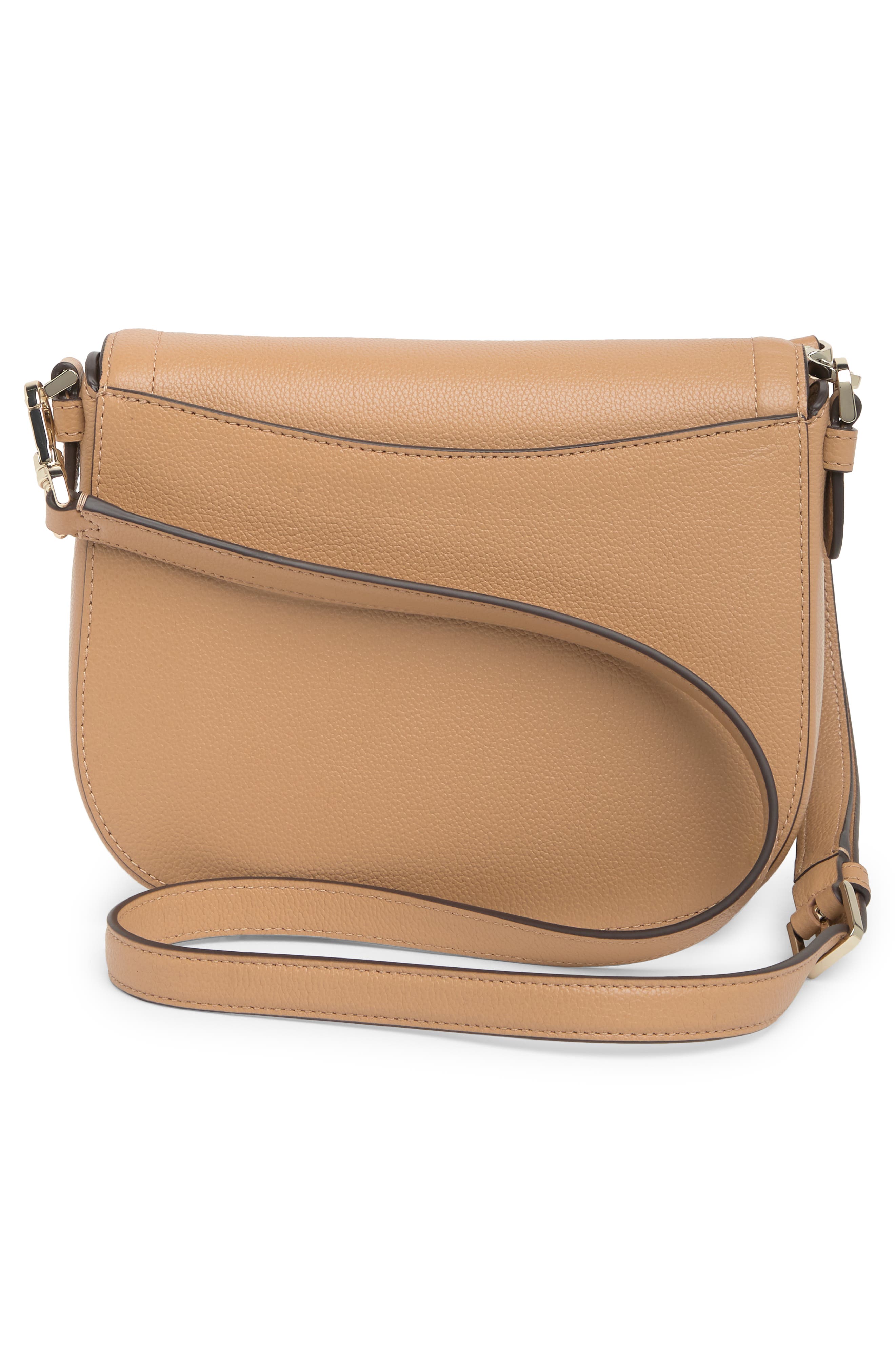 blake leather saddle bag, Alternate, color, LIGHT FAWN