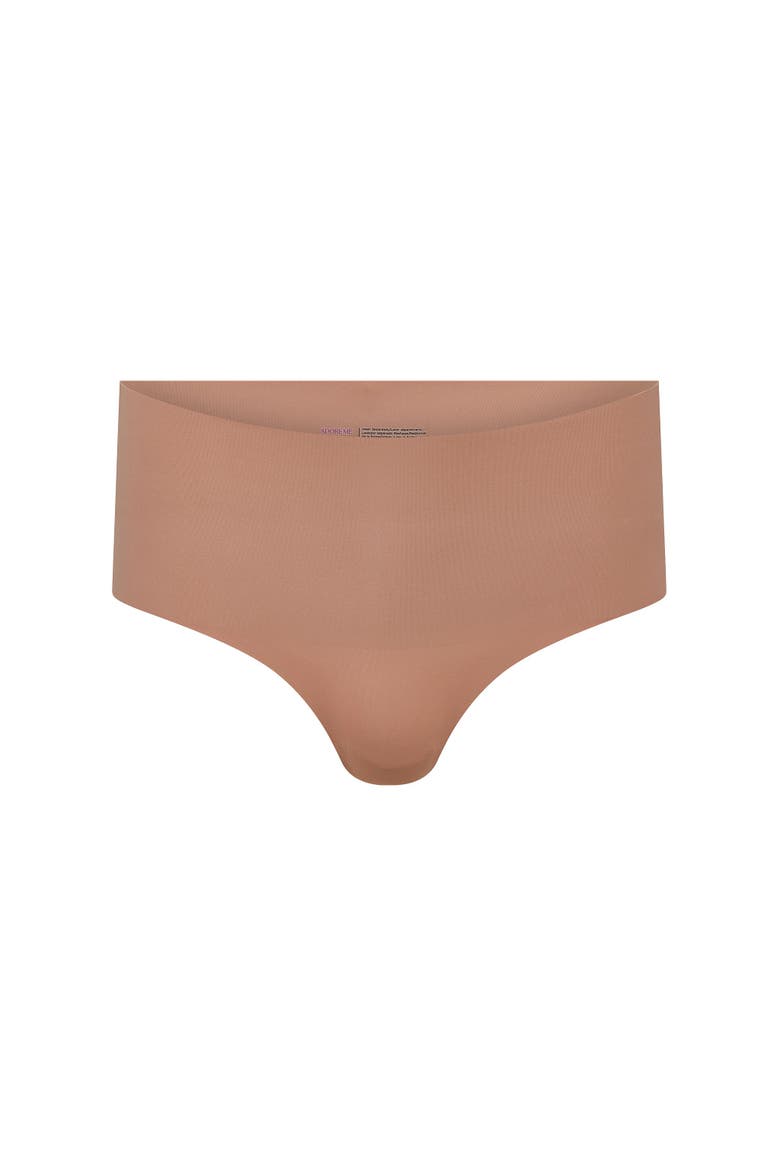 Gabbie Thong Panties, Alternate, color, Medium beige