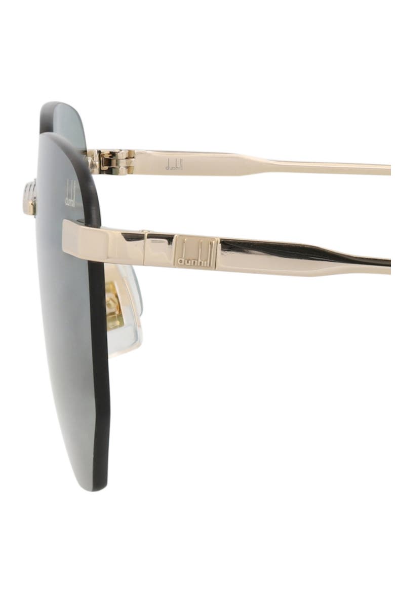 Square Rimless Sunglasses, Alternate, color, GOLD GOLD GREEN
