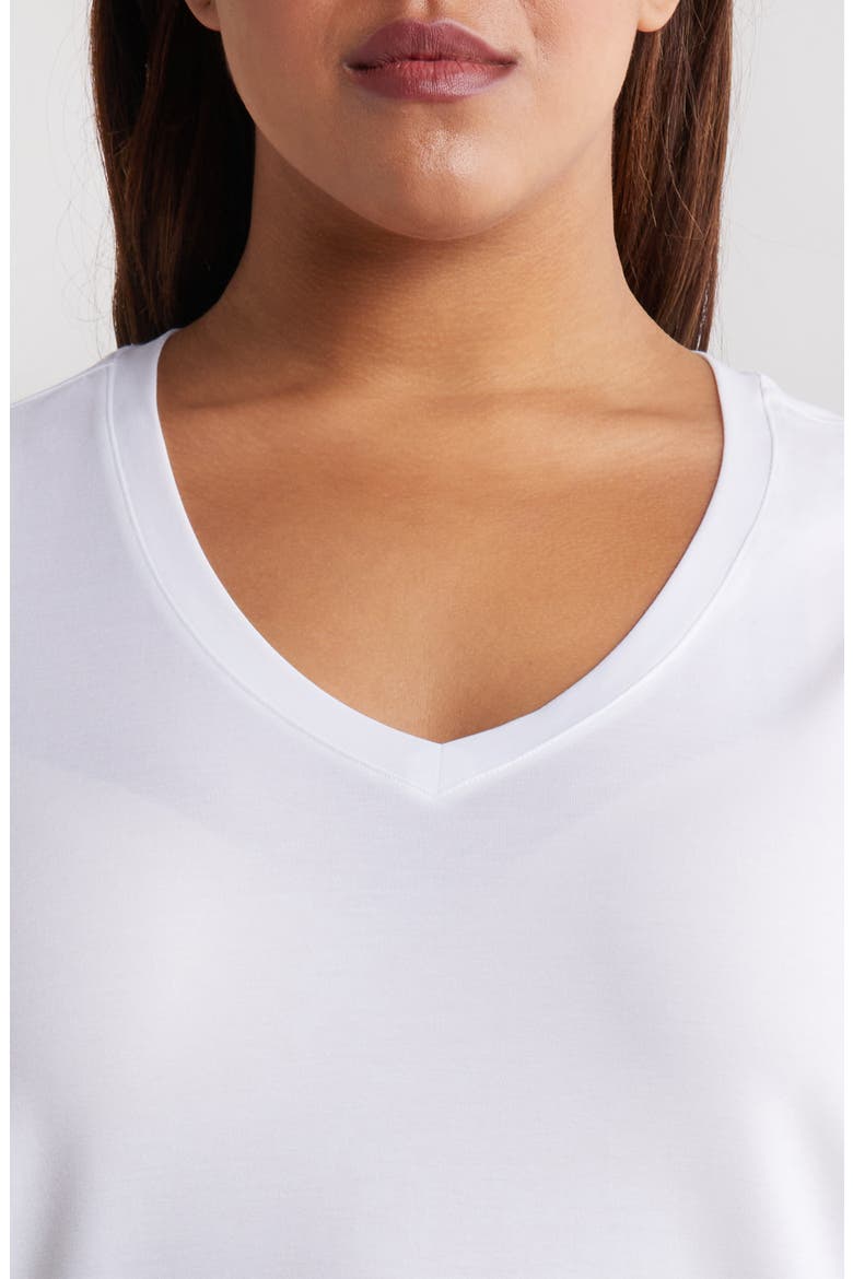 Breathe Active V-Neck Tee, Alternate, color, WHITE