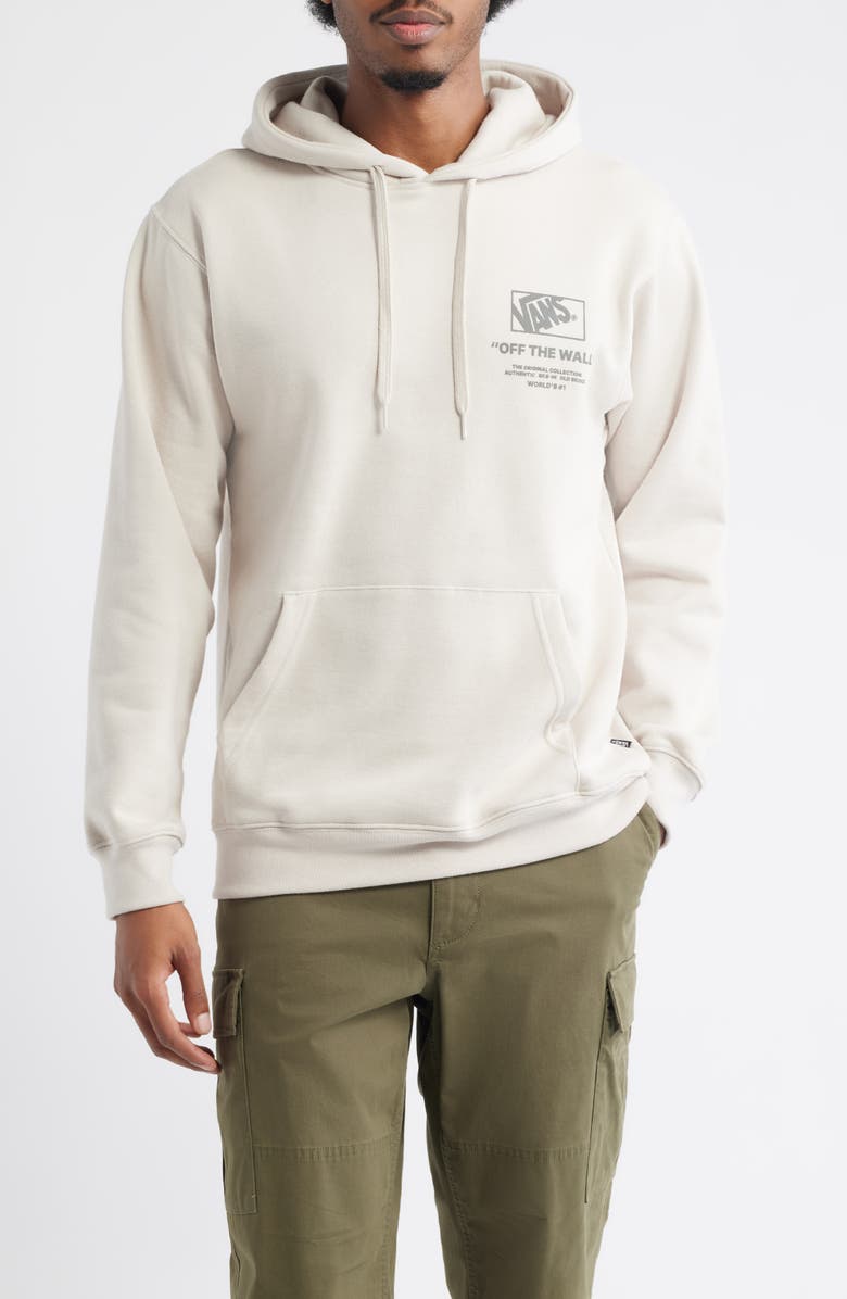 Vans Stockpile Logo Graphic Hoodie, Main, color, Taupe Mist