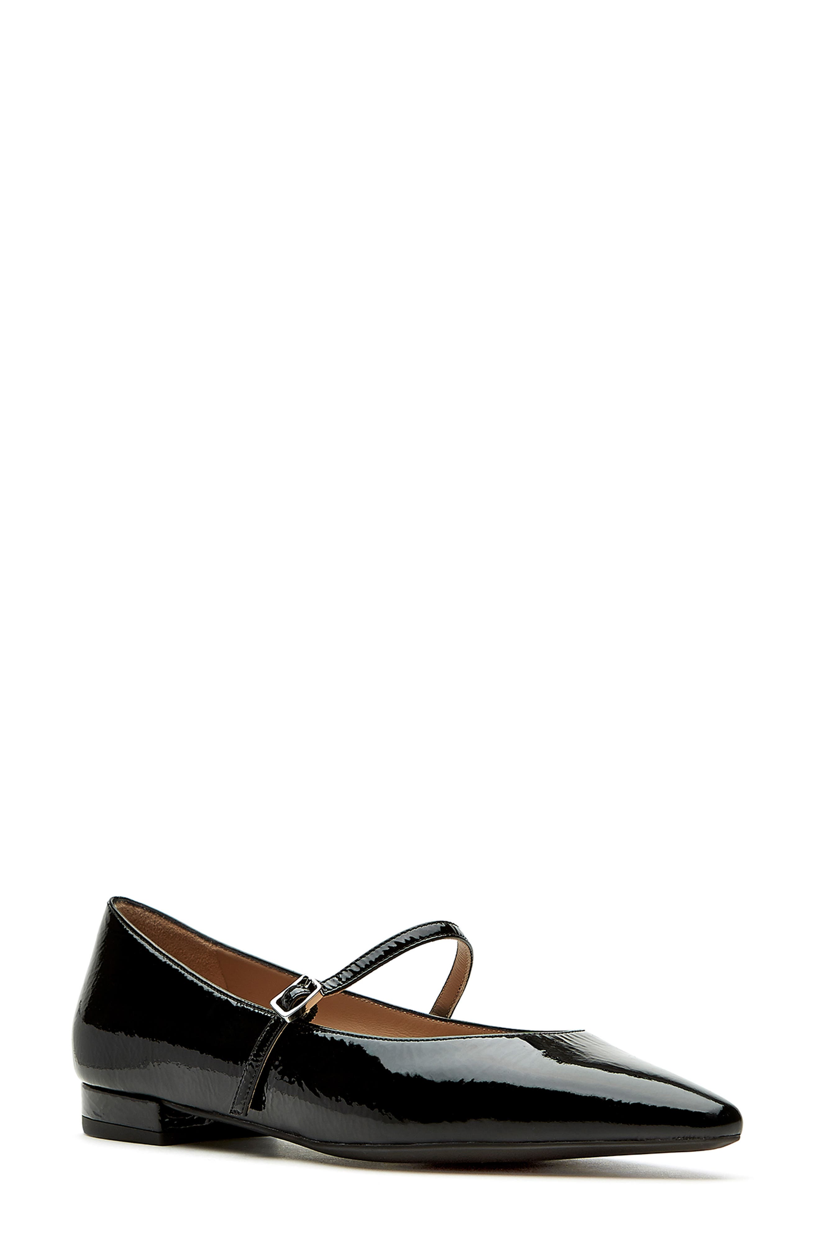 La Canadienne Fritz Pointed Toe Mary Jane Flat, Main, color, 