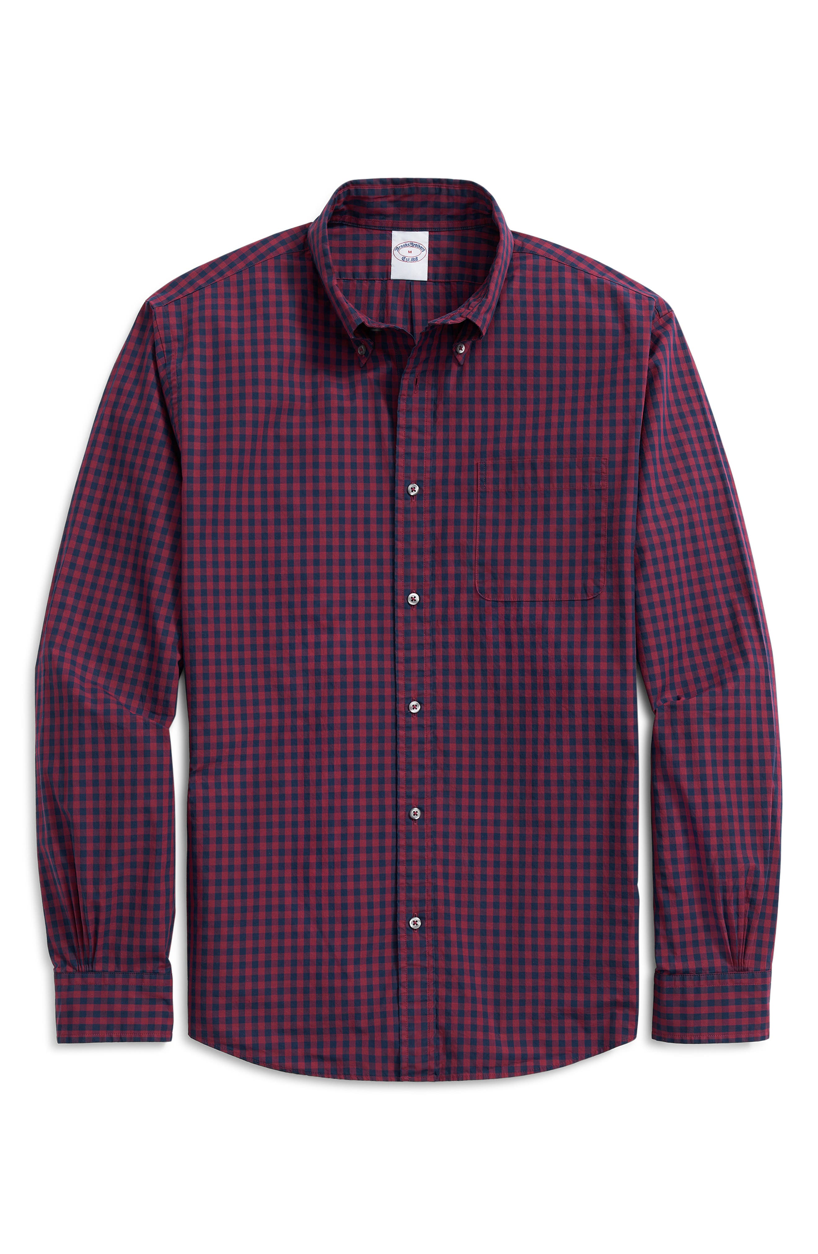 Brooks Brothers Gingham Check Cotton Button-Down Shirt