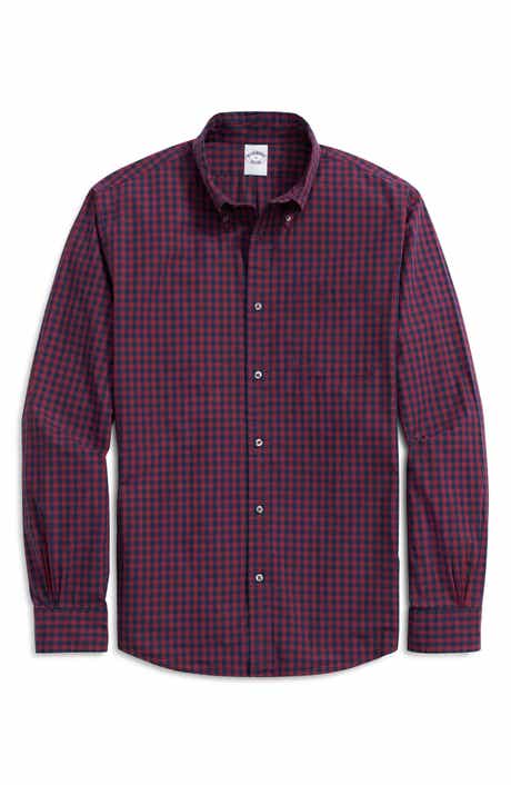 Brooks Brothers Gingham Check Cotton Button-Down Shirt