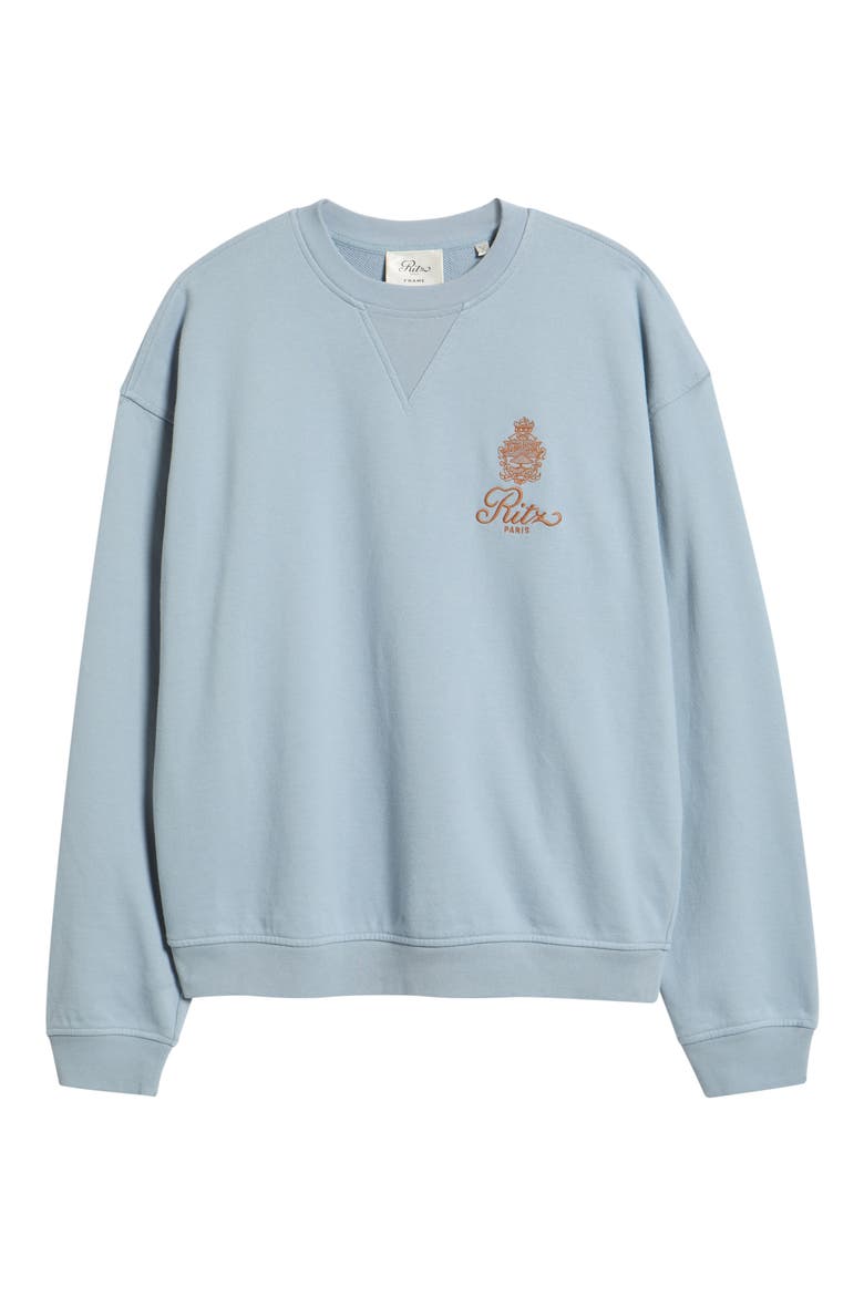 x The Ritz Paris Gender Inclusive Sweatshirt, Alternate, color, LIGHT BLUE