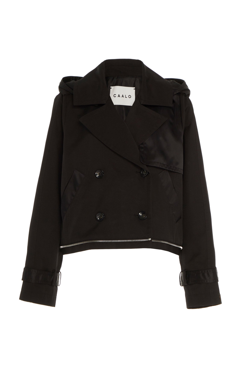 CAALO Water-Resistant Convertible Trench Coat, Alternate, color, Black