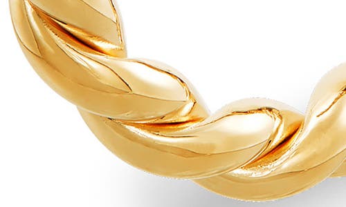 Frankie & Zoe Twist Hoop Earrings In Gold