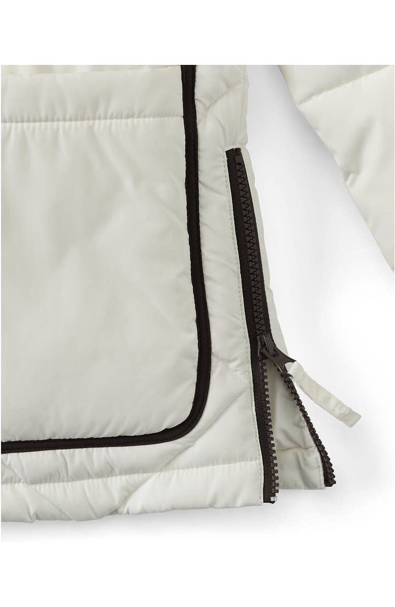 Lands' End Plus Size FeatherFree Insulated Diamond Quilted Jacket, Alternate, color, Egret White