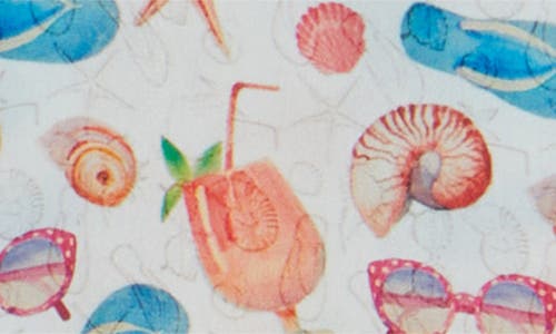 Apny Print Button-up Sleeveless Top In Pastel Grey Multi