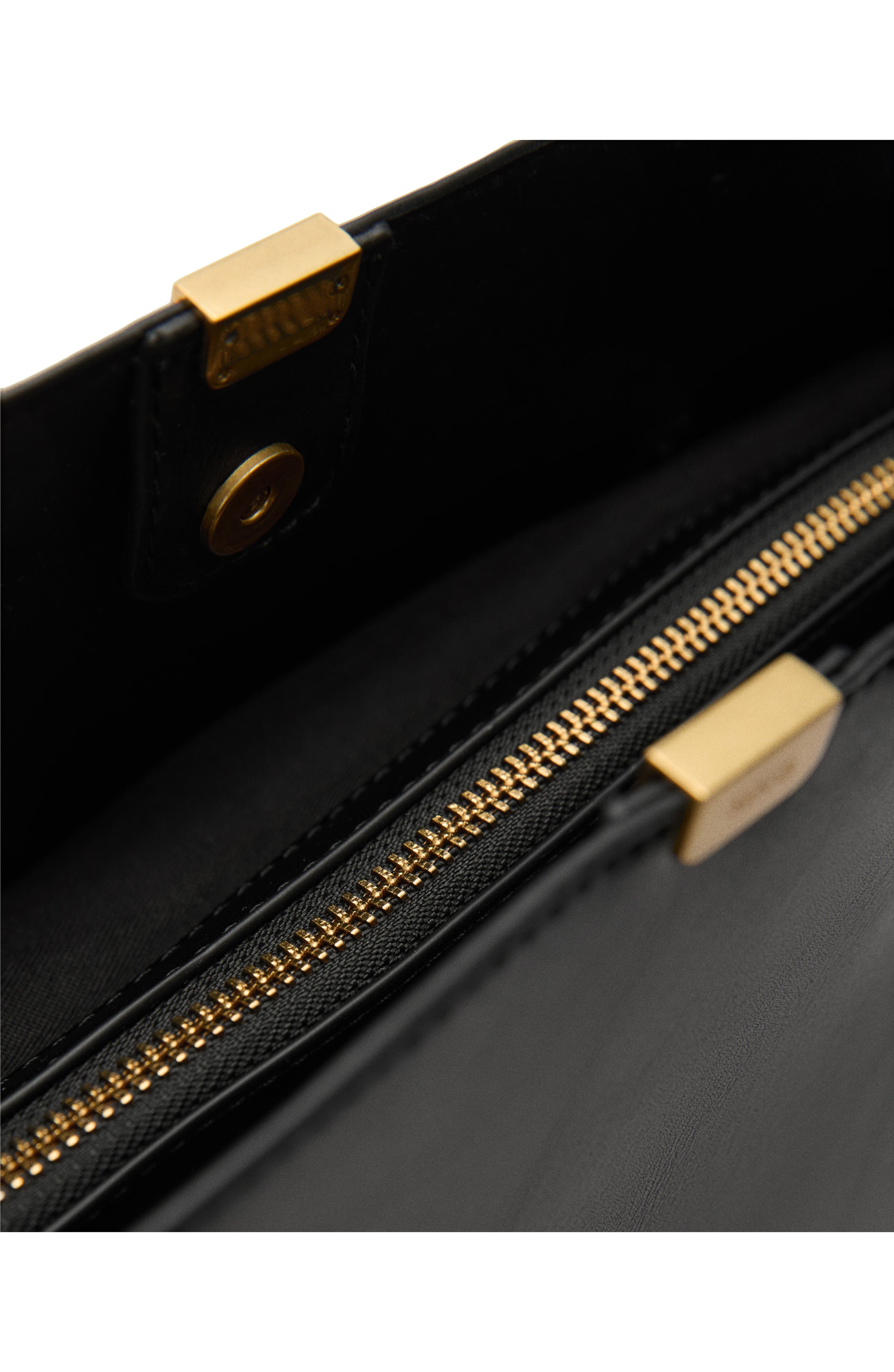 MANGO Faux Leather Tote Bag, Alternate, color, 