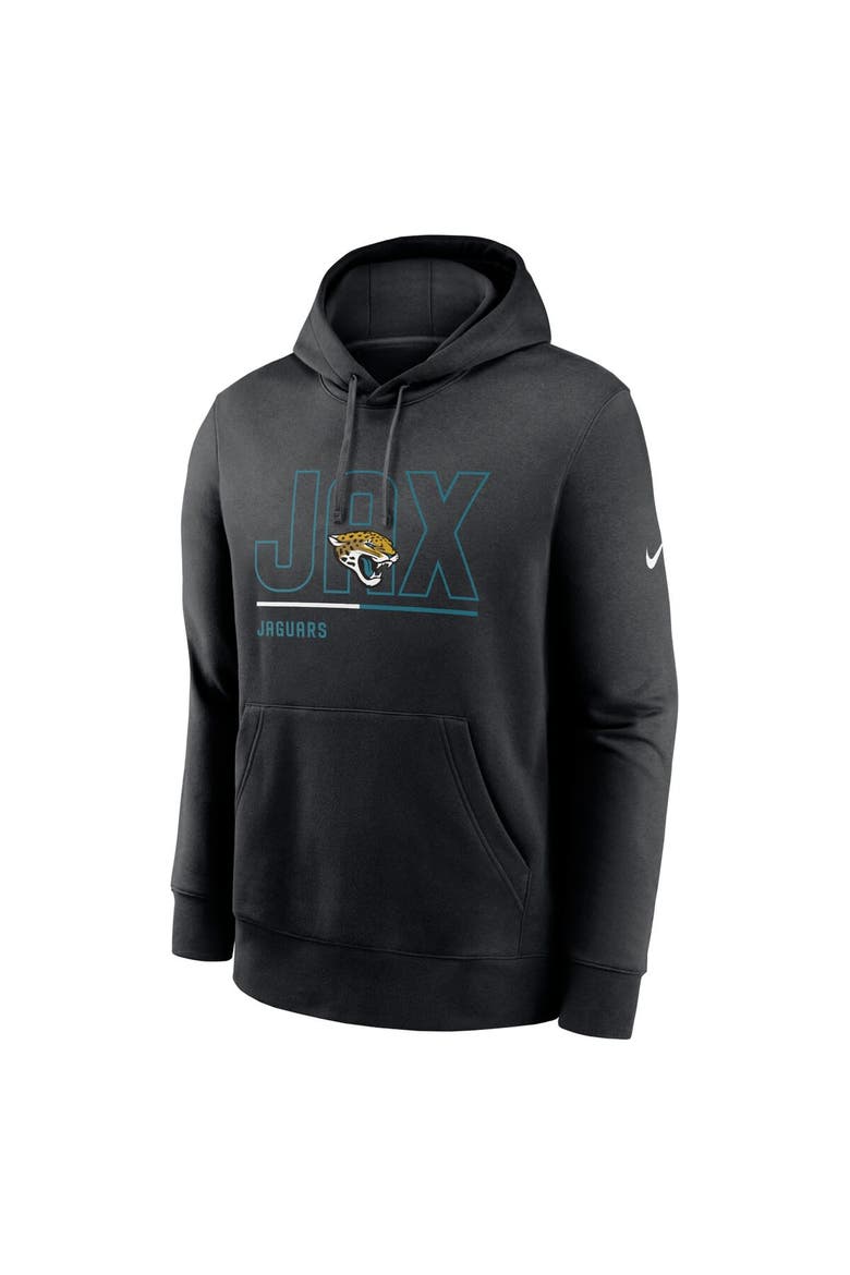 Men's Nike Black Jacksonville Jaguars City Code Club Fleece Pullover Hoodie, Alternate, color, Black
