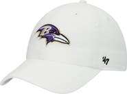 '47 Men's '47 White Baltimore Ravens Clean Up Adjustable Hat