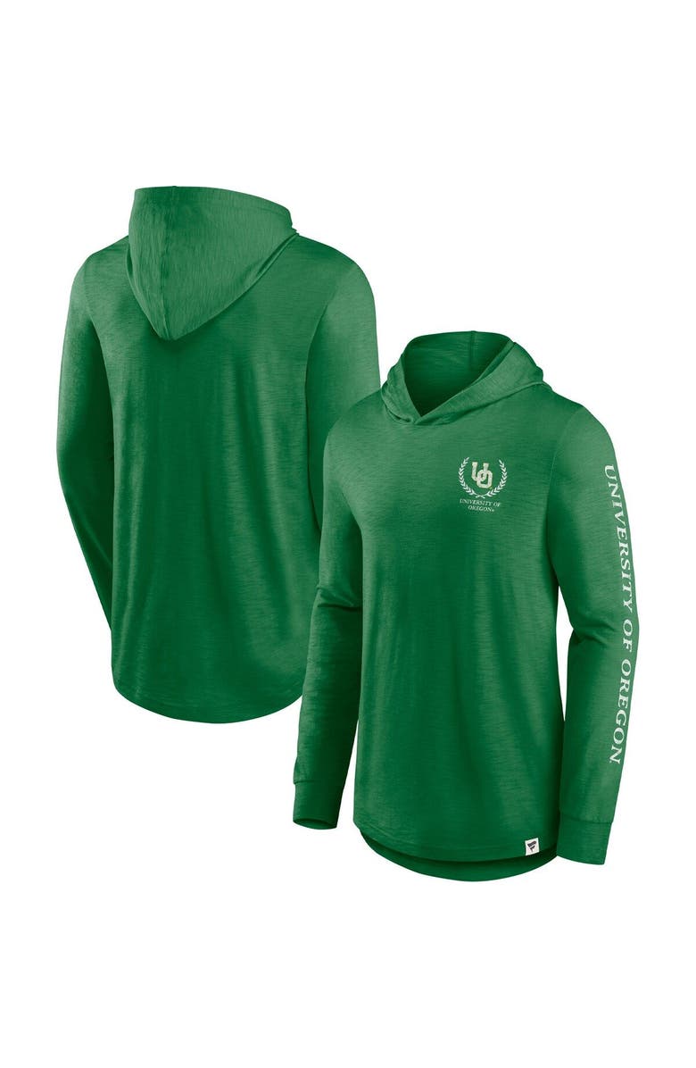 FANATICS Men's Fanatics Branded Green Oregon Ducks Photo Finish Hoodie Long Sleeve T-Shirt, Main, color,