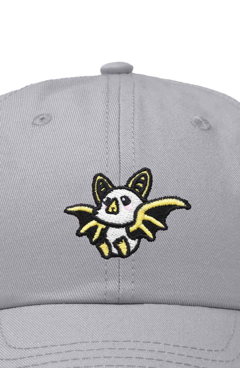 Dalix Honduran Bat Embroidered Dad Hat, Alternate, color, Gray