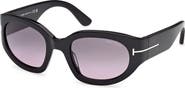 TOM FORD Arizona 53mm Gradient Rectangular Sunglasses