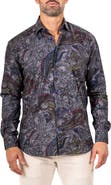 Maceoo Fibonacci Marthyr 0256 Paisley Contemporary Fit Button-Up Shirt