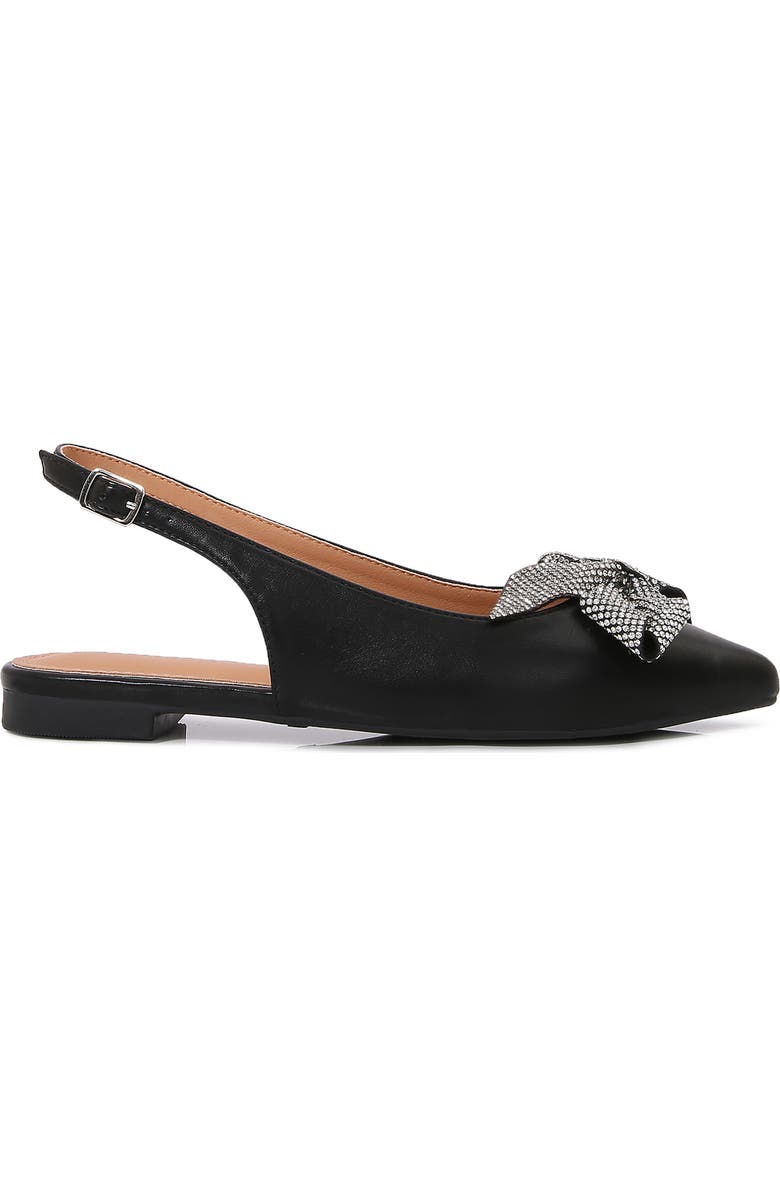 BERNESS Nyomi Rhinestone Bow Slingback Flat, Alternate, color,