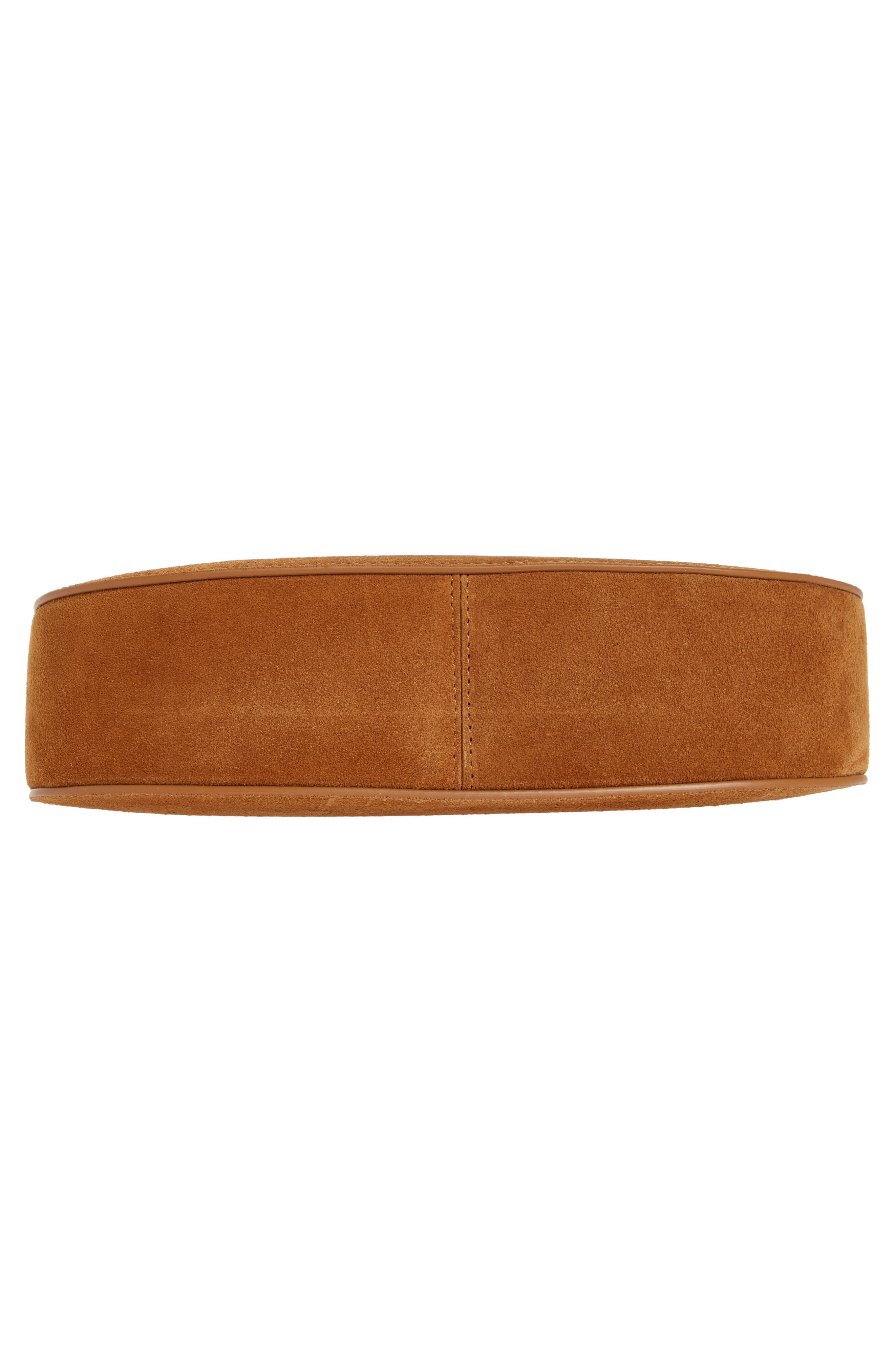 Coperni Swipe Baguette Suede Top Handle Bag, Alternate, color, 