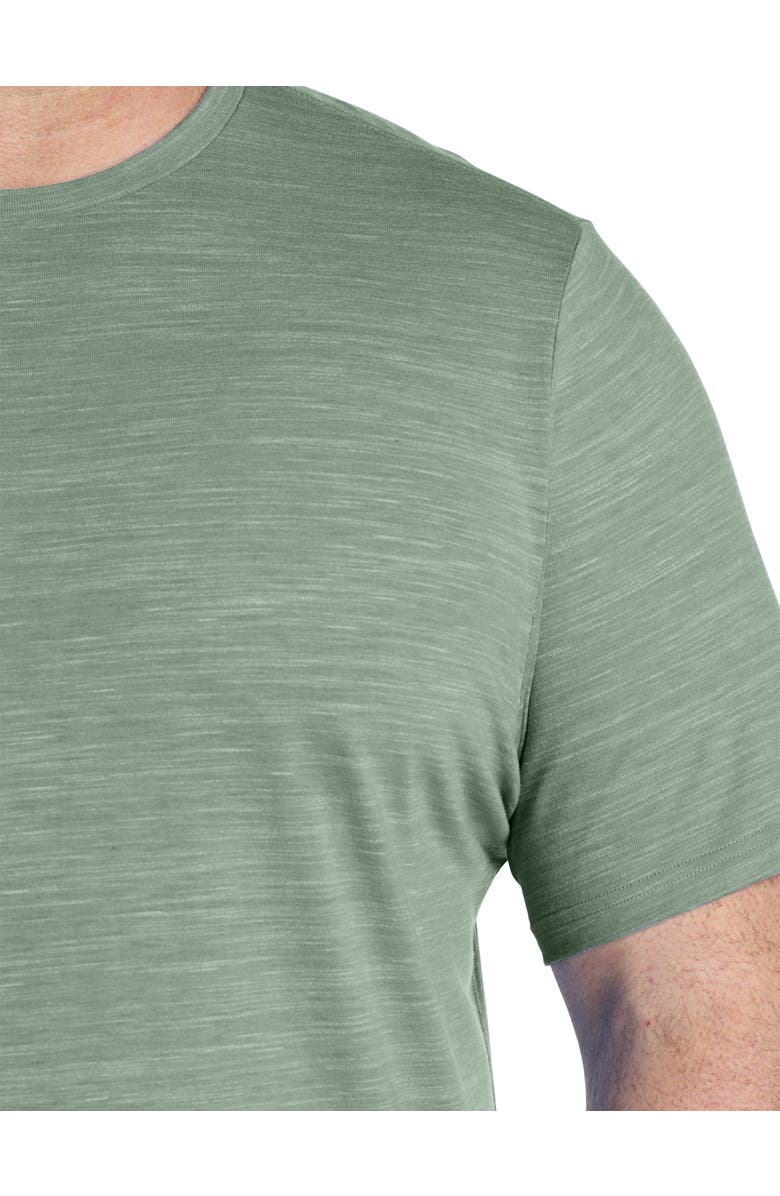 Harbor Bay by DXL Big & Tall Space-Dyed T-Shirt, Alternate, color, Sea Spray Sd