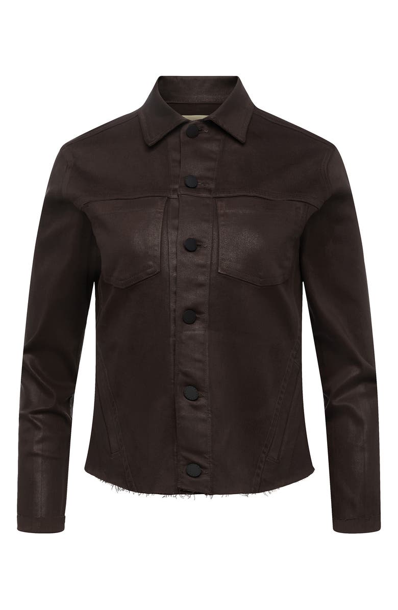 L'AGENCE Janelle Slim Fit Raw Hem Jacket, Alternate, color, 