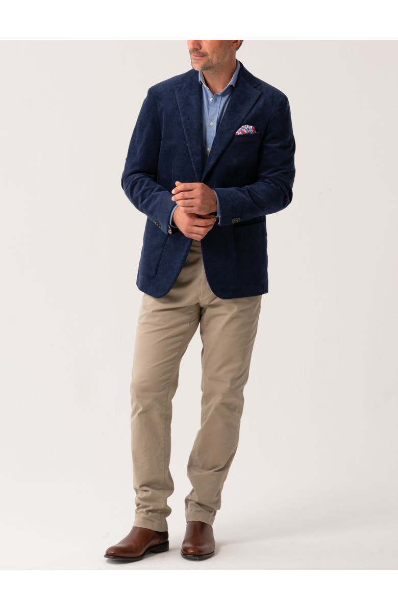 Koy Clothing Premium Blend Corduroy Blazer, Alternate, color, Blue