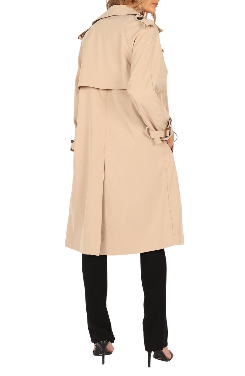 Petal & Pup Trina Belted Trench Coat, Alternate, color, Beige
