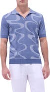 Bugatchi Johnny Collar Cotton & Silk Polo Sweater