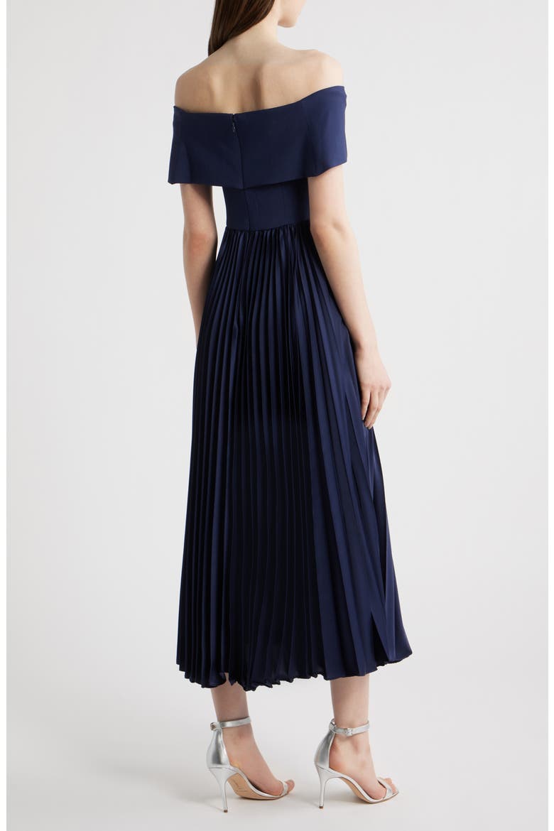 Stockton Off the Shoulder Maxi Dress, Alternate, color, NAVY
