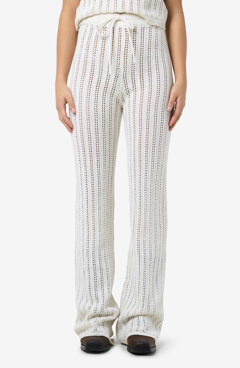 Noisy may Laika Flare Knit Pants, Main, color, Birch