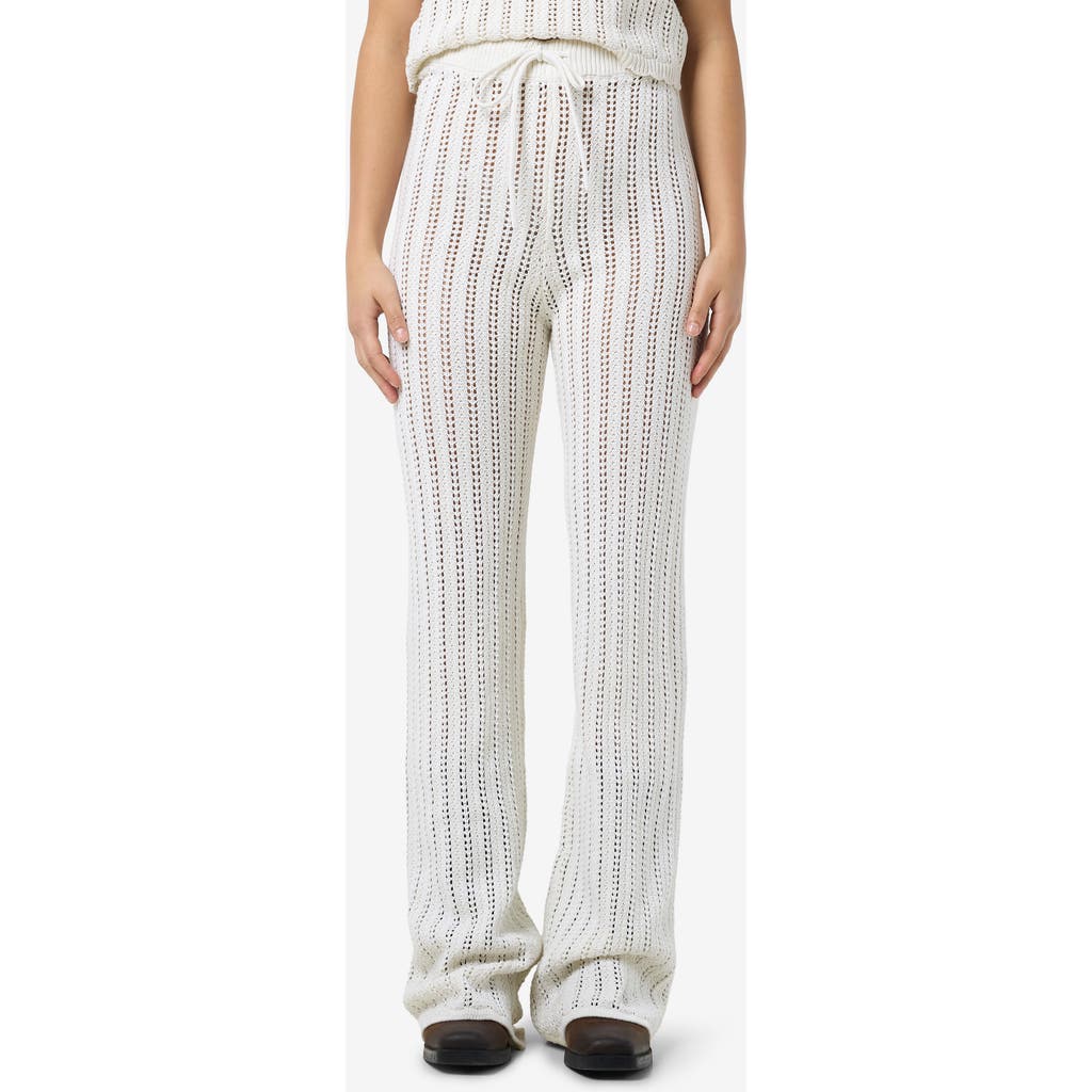 Shop Noisy May Laika Flare Knit Pants In Birch