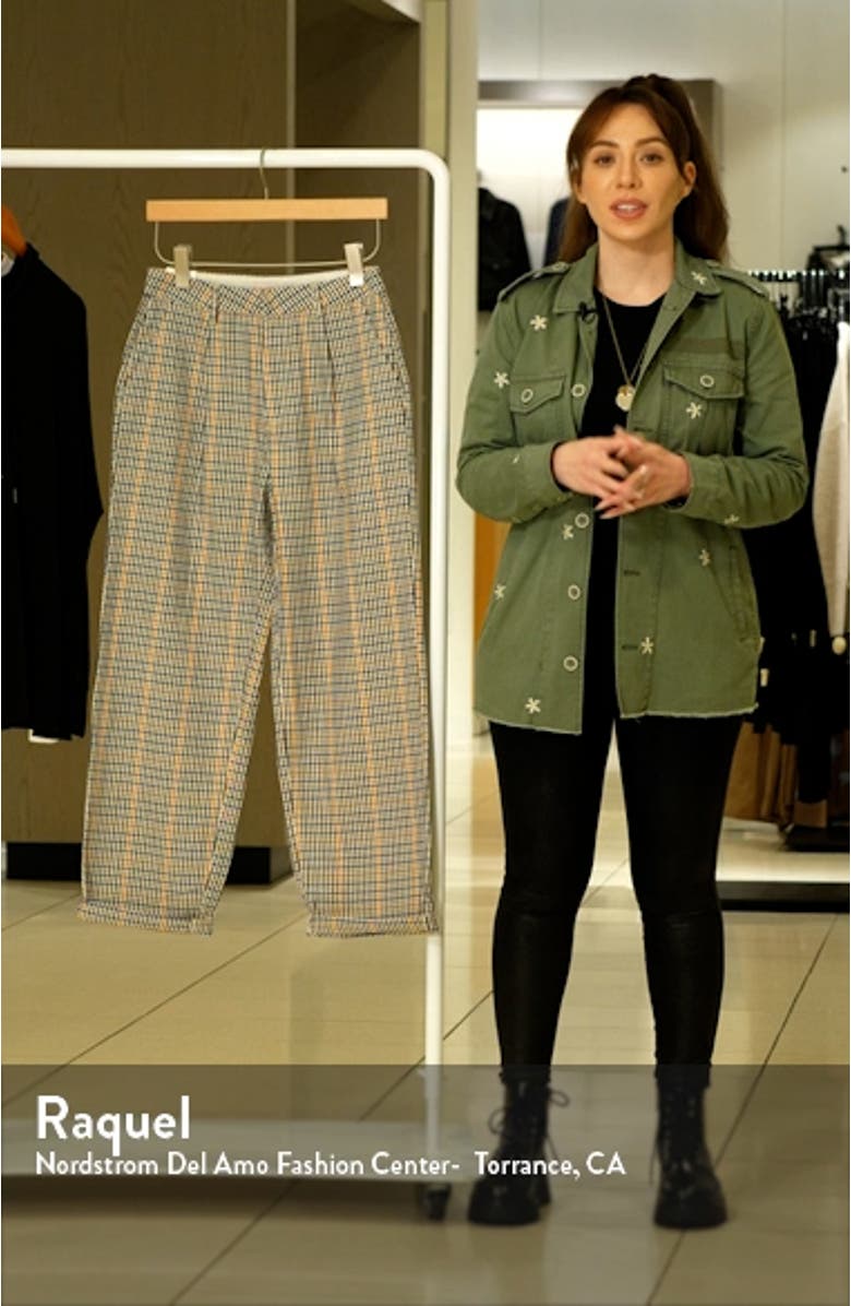 Victory Pleated High Waist Ankle Straight Leg Pants, sales video thumbnail