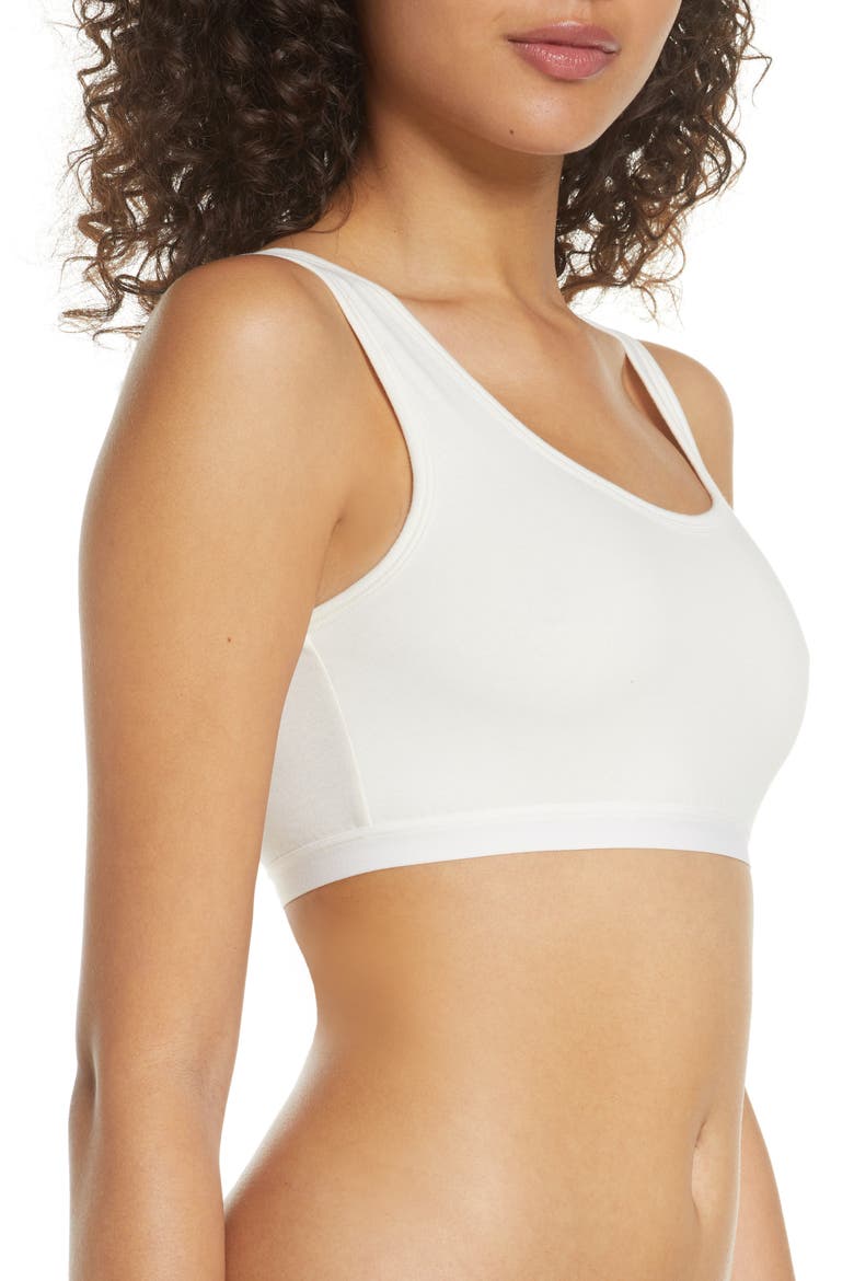 Scoop Neck Knit Bralette, Alternate, color, CLD CLOUD