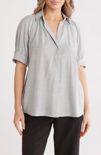 Oversized Stripe Shirt with Cascade Sleeves – 3.1 Phillip Lim