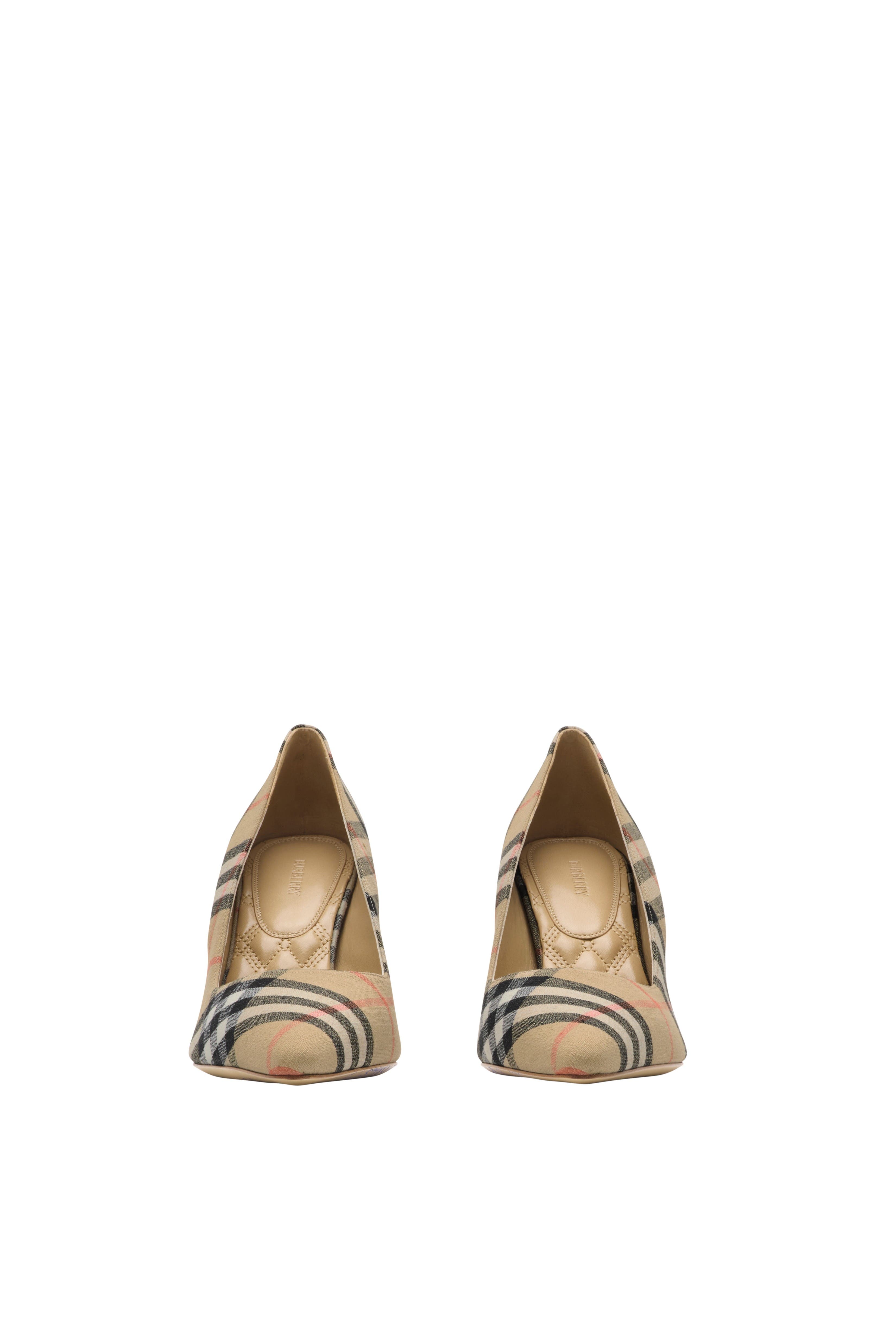 Check Dame Pumps - image 4